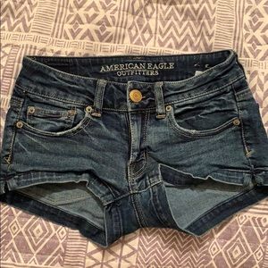 american eagle denim shorts